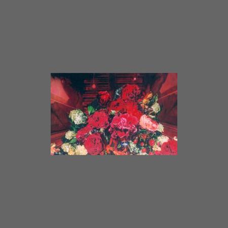 Red Roses in Red Room