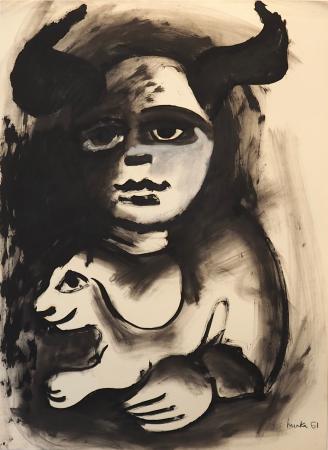Young Devil With Rabbit 1961