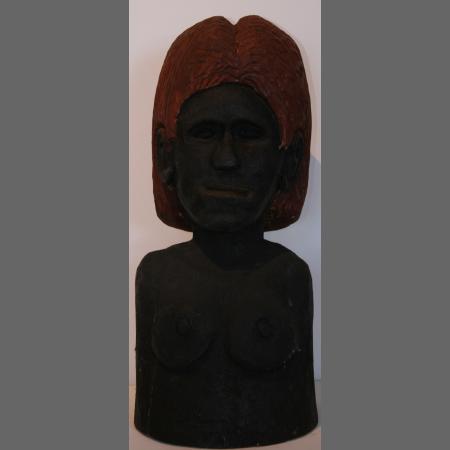 Untitled (Bust in Ceremonial paint and hat) (2007-11)