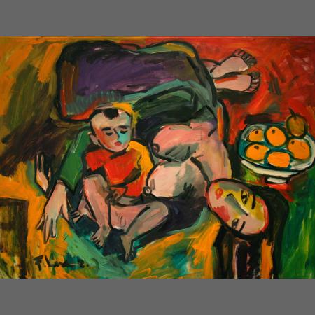Mother and Son with Fruit 1