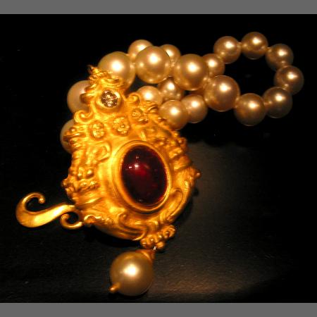 Broome Pearls/'Renaissance' Pendant & Champagne Diamond